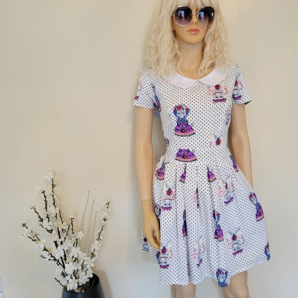 Cats! Getting married? Retro style dress with Peter pan collar - Picture 1 of 15